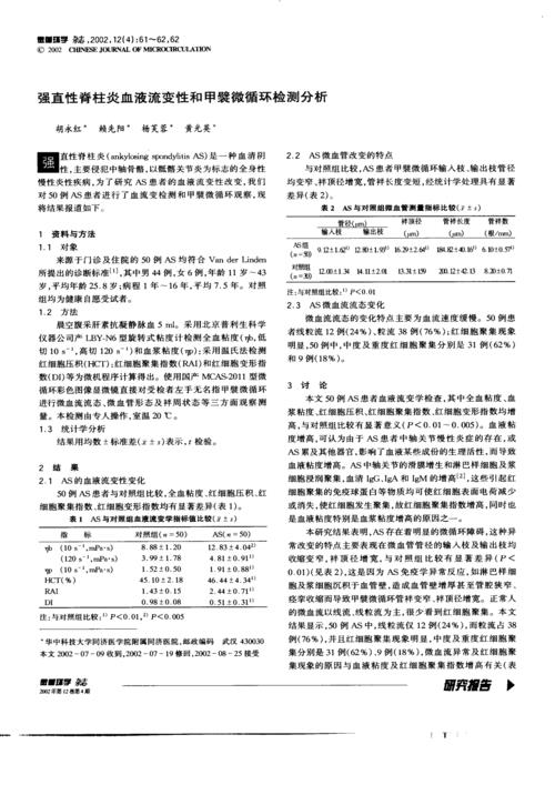 强直性脊柱炎检验结果