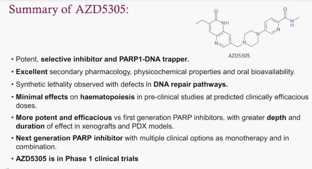 阿斯利康(AZN.US)国内首申下一代PARP抑制剂，有望克服旧产品副作用